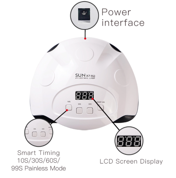 SUN x7 UV/LED Nail Lamp - Image 6