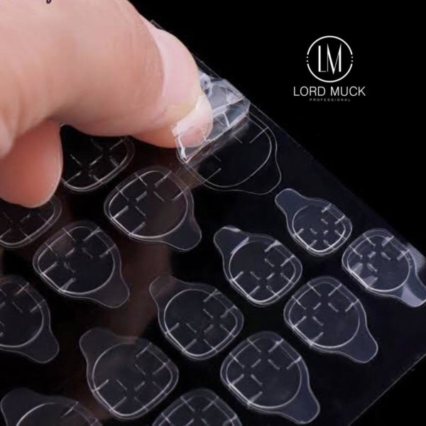 Faux Nails Clear Double Sided Adhesive Gel Tabs for Full Cover Tips - Image 4