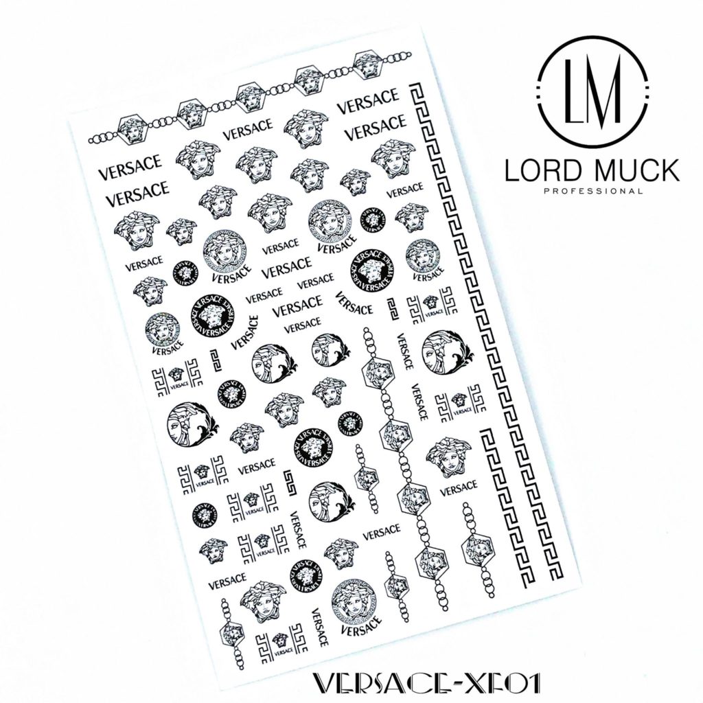 VERSACE Designer Nail Sticker 01 LORD MUCK PROFESSIONAL