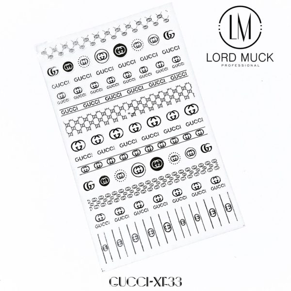 GUCCI- Designer Nail Sticker #33