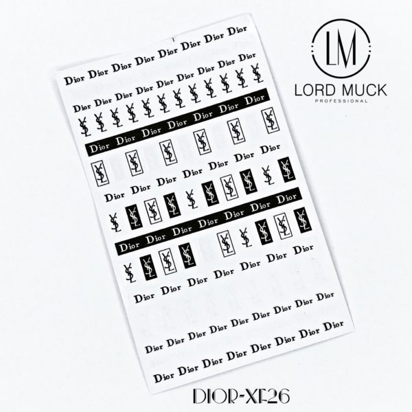 DIOR- Designer Nail Sticker #26