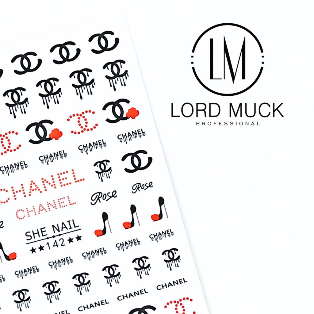 CHANEL- Designer Nail Sticker #142 – LORD MUCK PROFESSIONAL