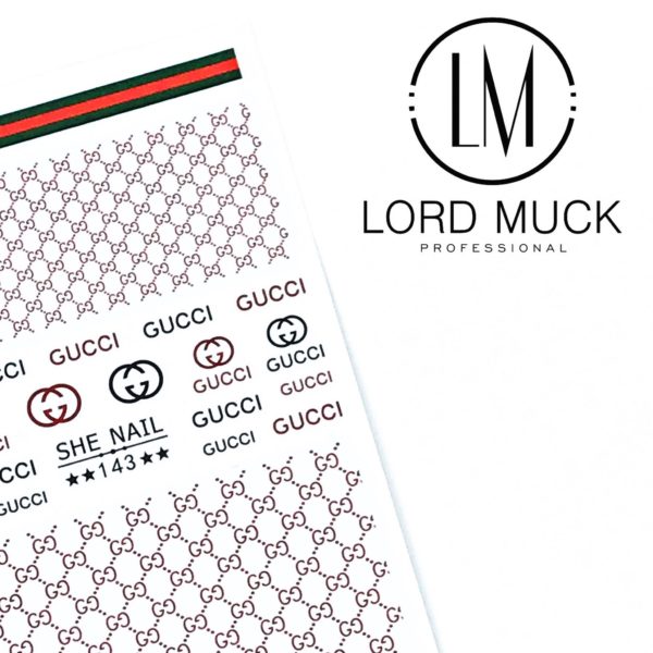 GUCCI- #143 Designer Nail Sticker - Image 2