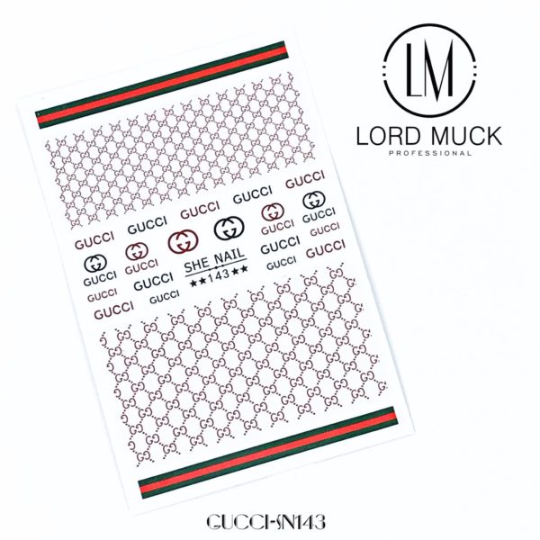 GUCCI- #143 Designer Nail Sticker