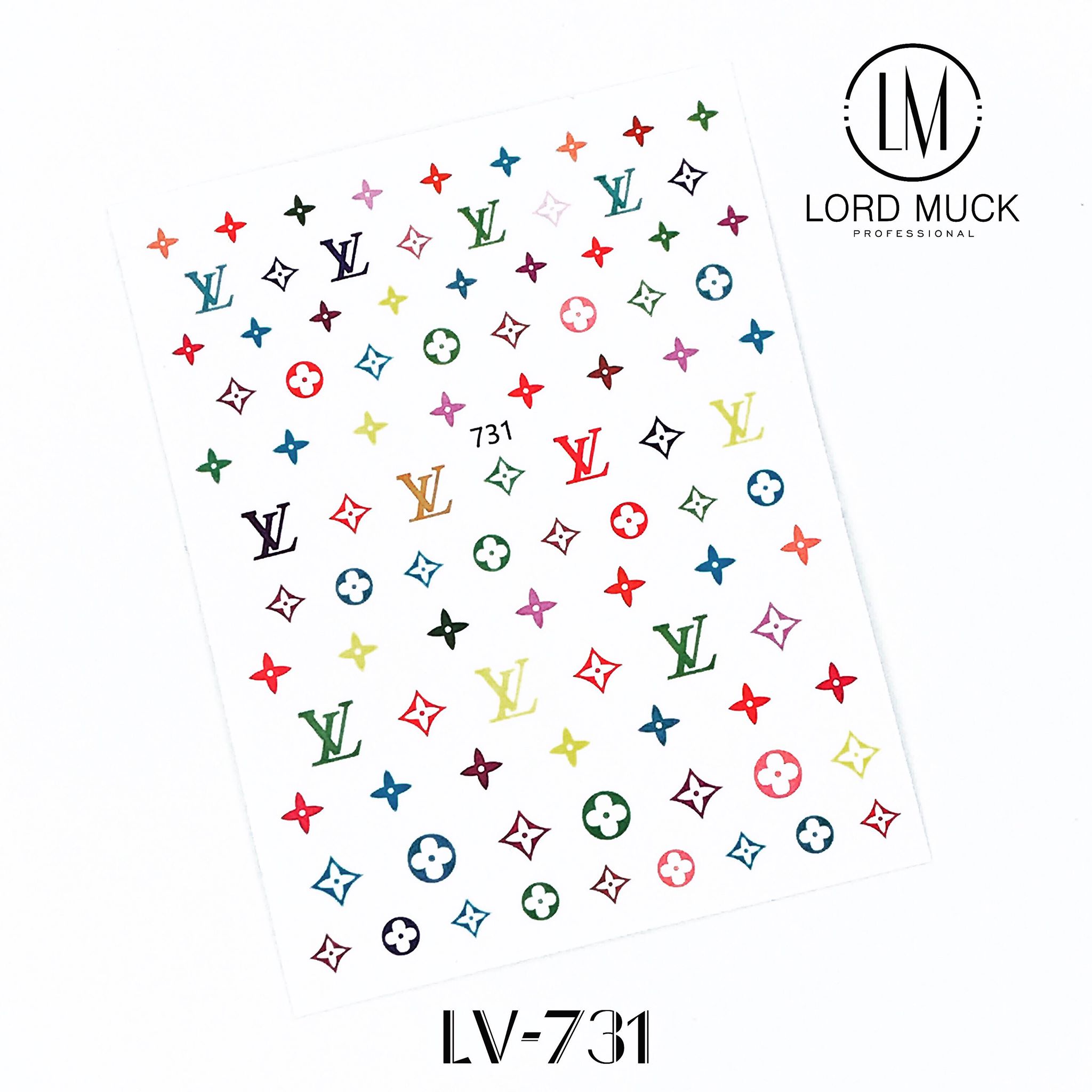 Designer Nail Sticker - Vintage LV