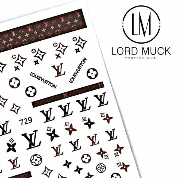 LV- Designer Nail Sticker #729 - Image 2