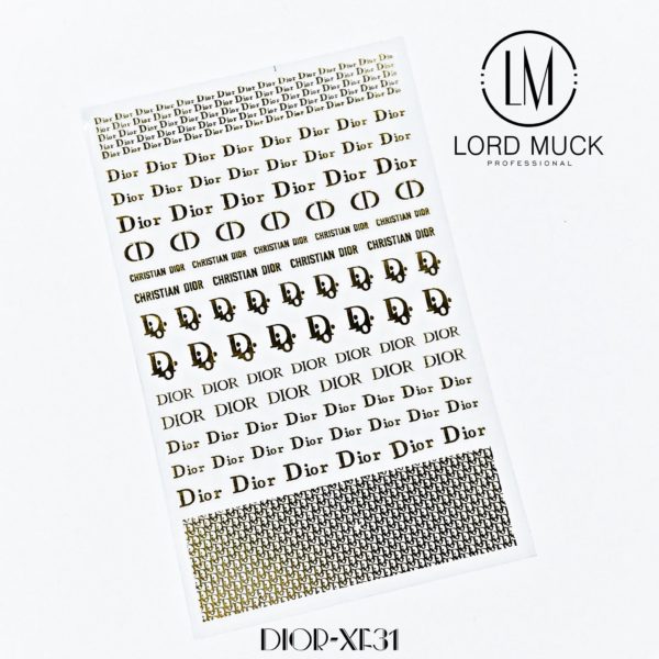 DIOR- Designer Nail Sticker #31