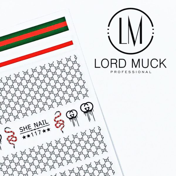 GUCCI ~ Designer Nail Sticker #117 - Image 2