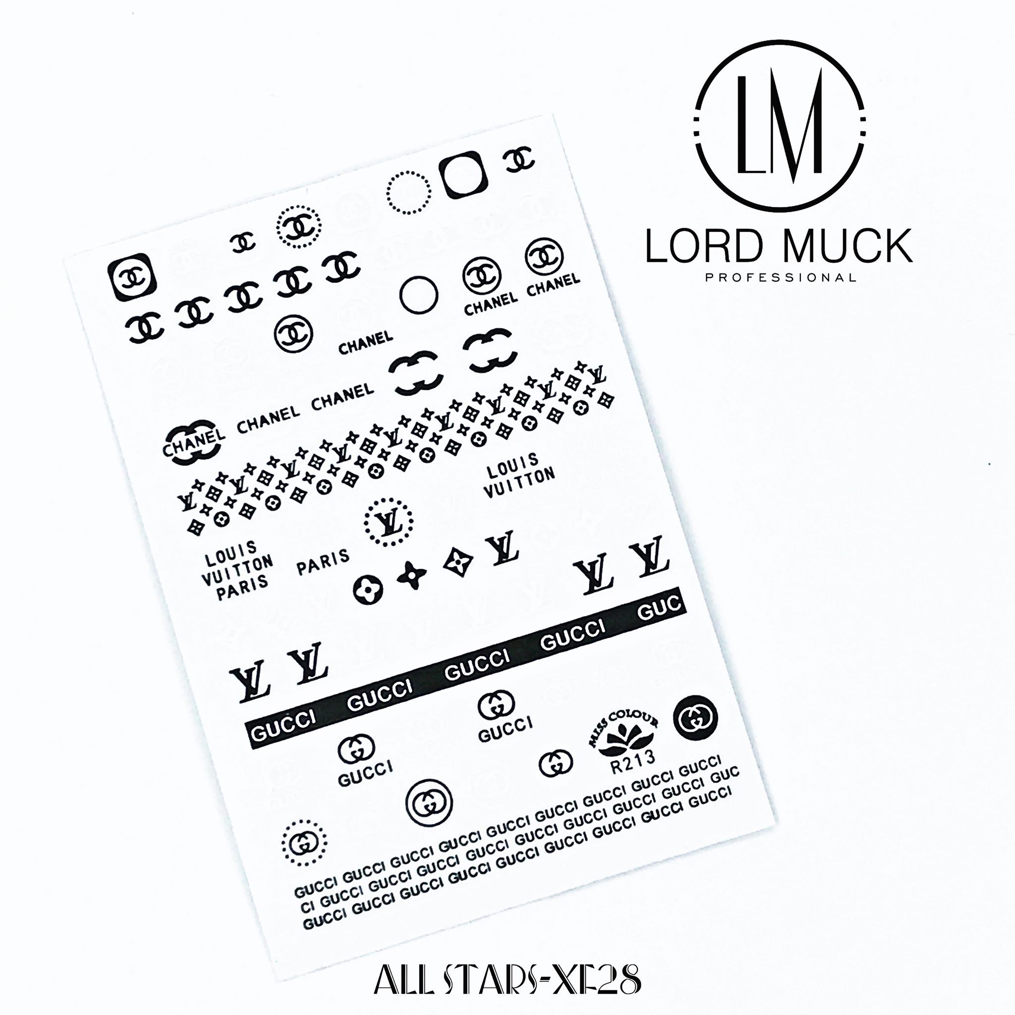 louis vuitton nail stickers logo decals