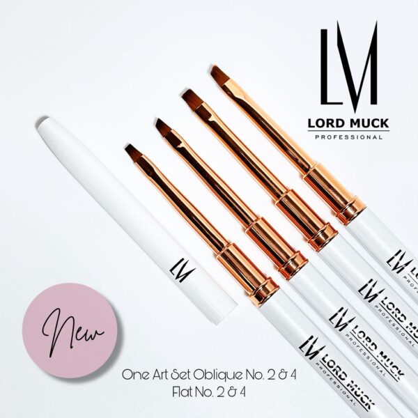 One Art Brush - Full Set Oblique & Flat No. 2 and 4