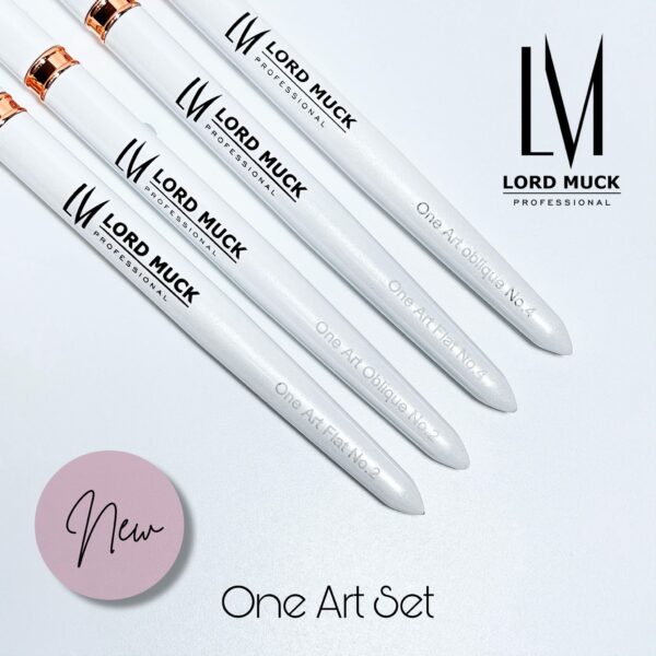 One Art Brush - Full Set Oblique & Flat No. 2 and 4 - Image 5